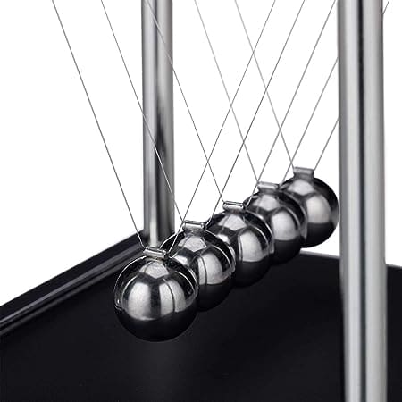 Newton Cradle Balance Steel Balls, 5 Balls Physics Science Pendulum Desk Toy, Home Decor Anti Stress Game Toy, Metal Pendulum Ball School Teaching Supplies, Steel Ball Balance Toy, Cool Office Decor and Tabletop Toys for Stress Relief Newton Cradle Balance Steel Balls, 5 Balls Physics Science Pendulum Desk Toy, Home Decor Anti Stress Game Toy, Metal Pendulum Ball School Teaching Supplies, Steel Ball Balance Toy, Cool Office Decor and Tabletop Toys for Stress Relief